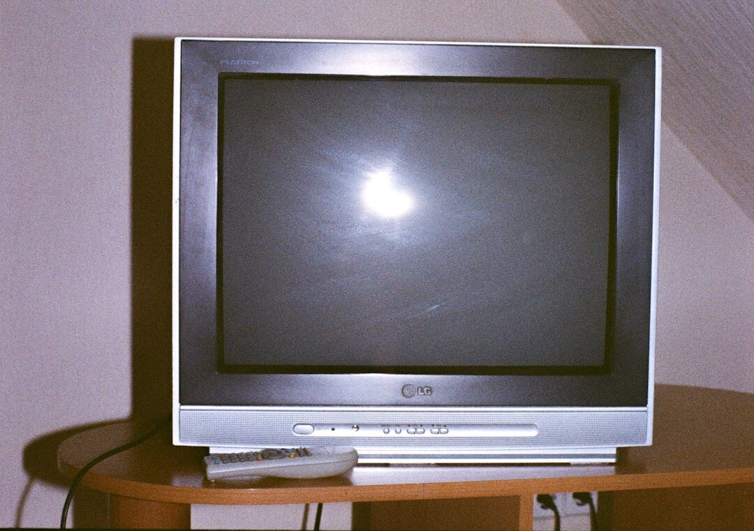 vintage television set