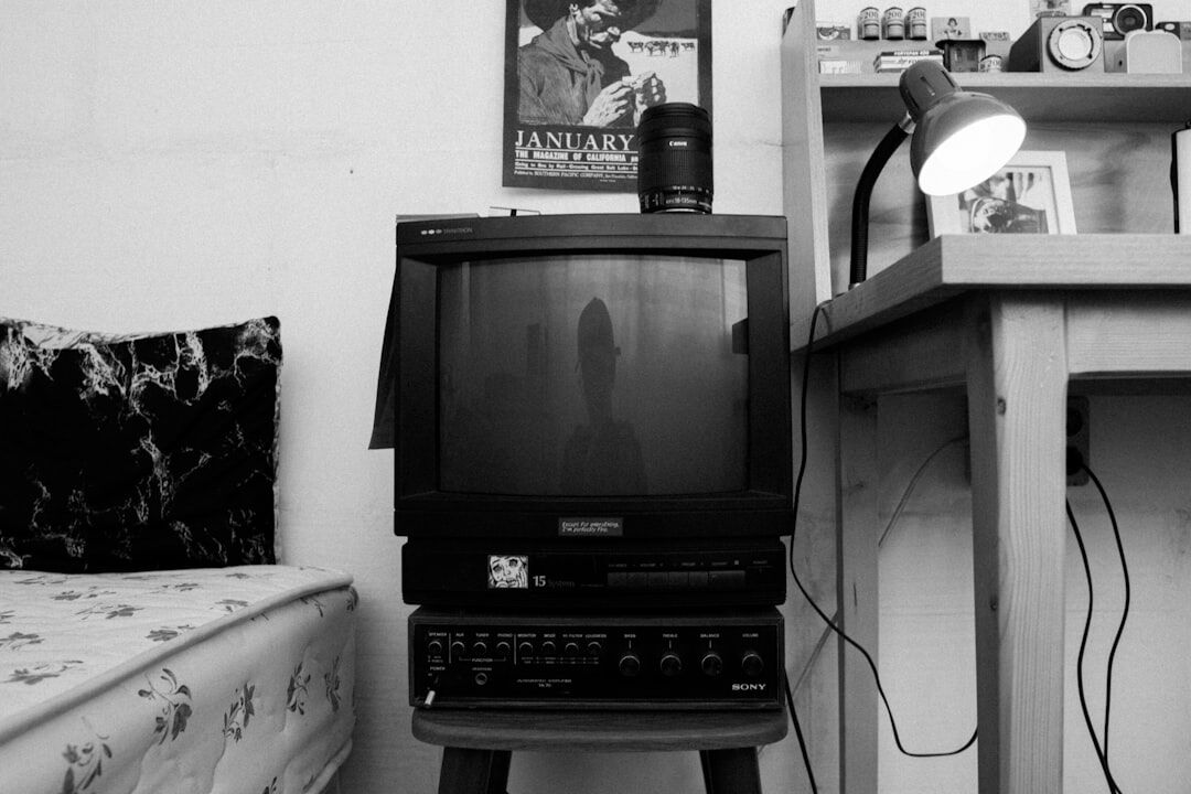 vintage television screen